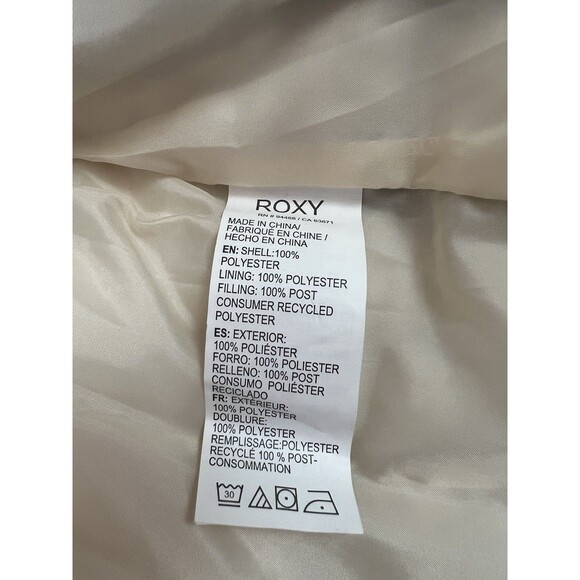 Roxy Blue Hooded Water-Resistant Puffer Vest Women’s Small with Pockets - Picture 7 of 9